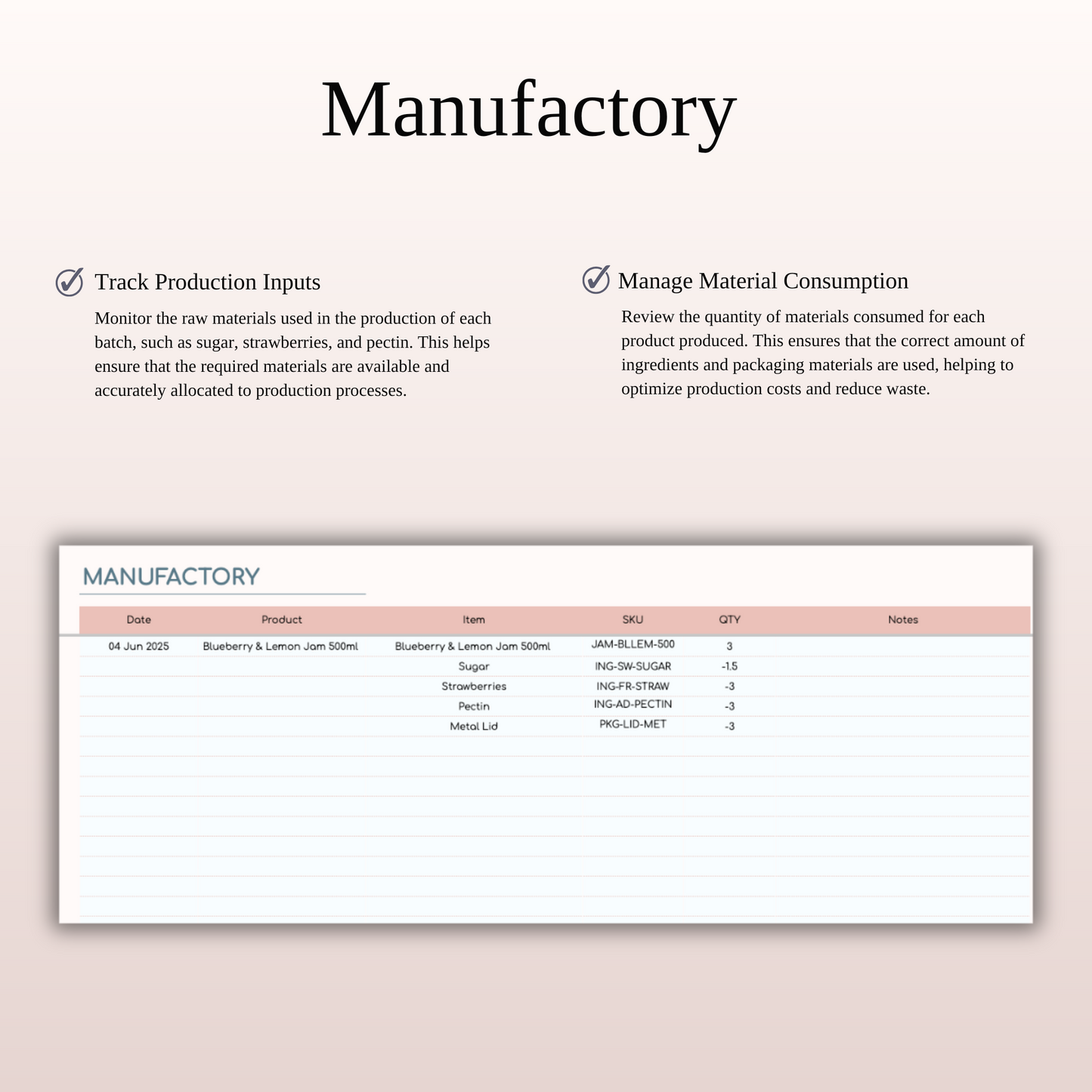 Inventory Tracker Spreadsheet Template for Google Sheets & Excel Keyzai