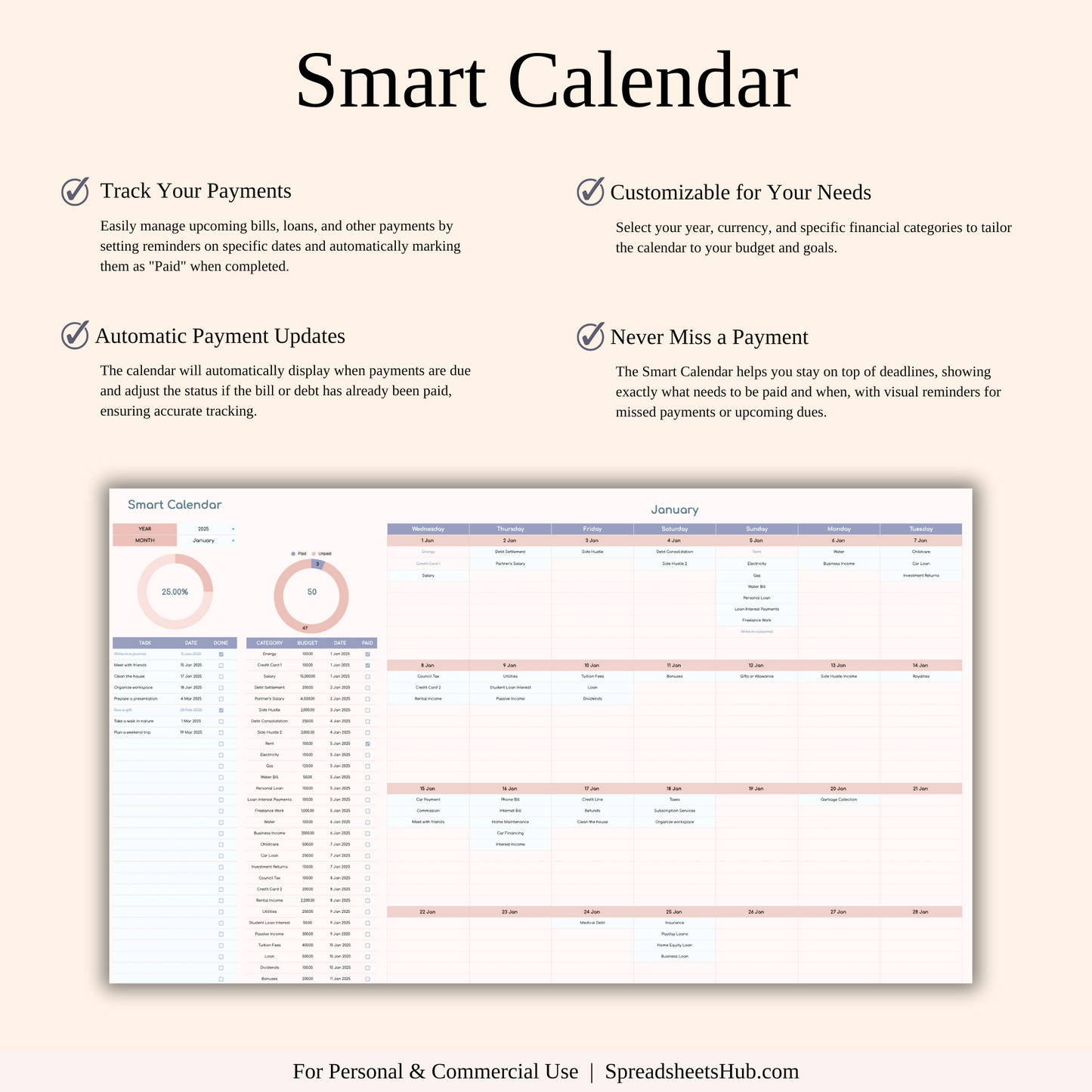 PLR - Annual Paycheck Budget Keyzai