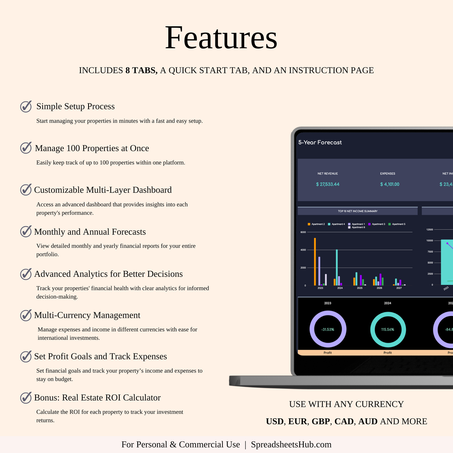 PLR - Ultimate Tool for Host Airbnb (Dark Theme) Keyzai