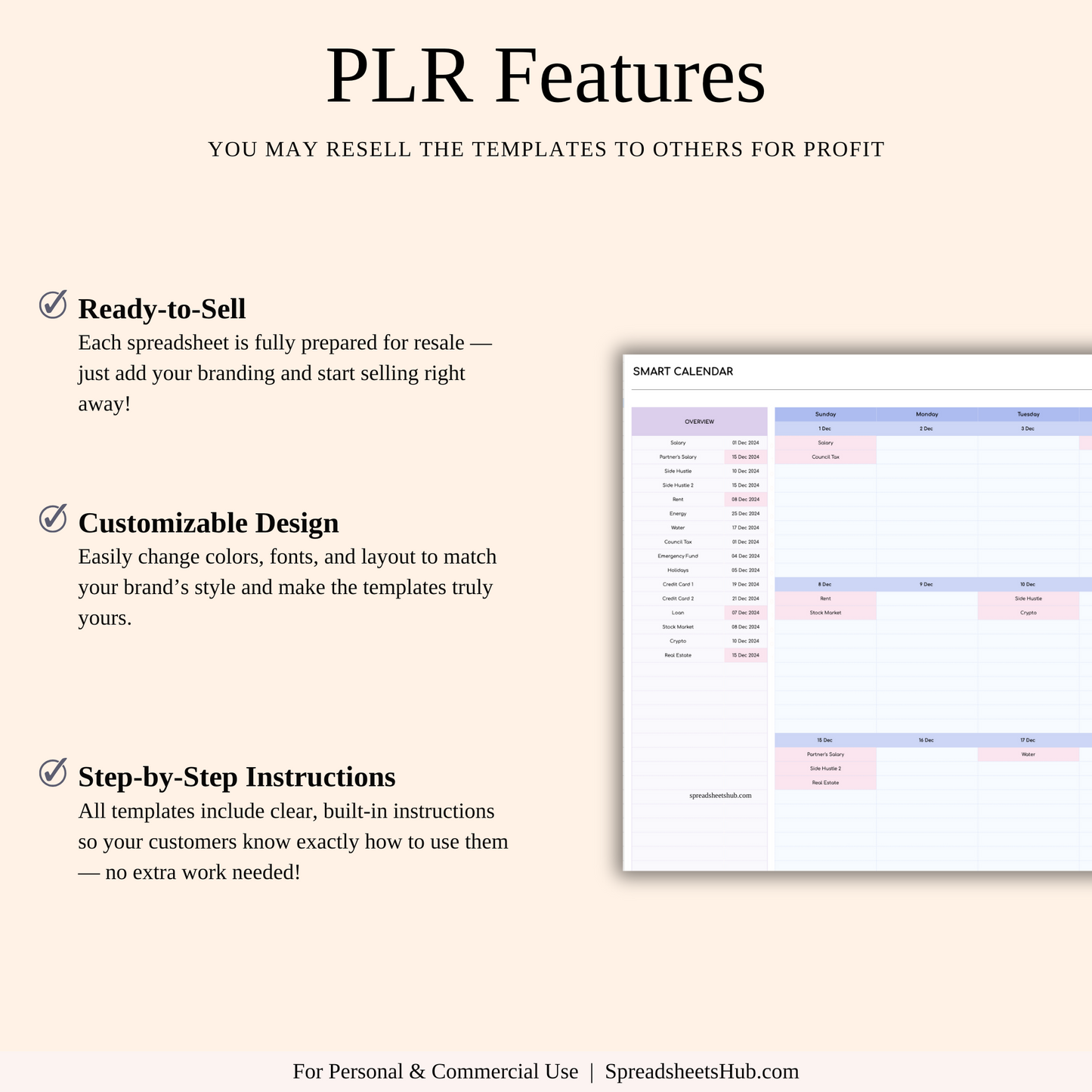 PLR - Bill Tracker Spreadsheet (Rainbow Theme) Keyzai