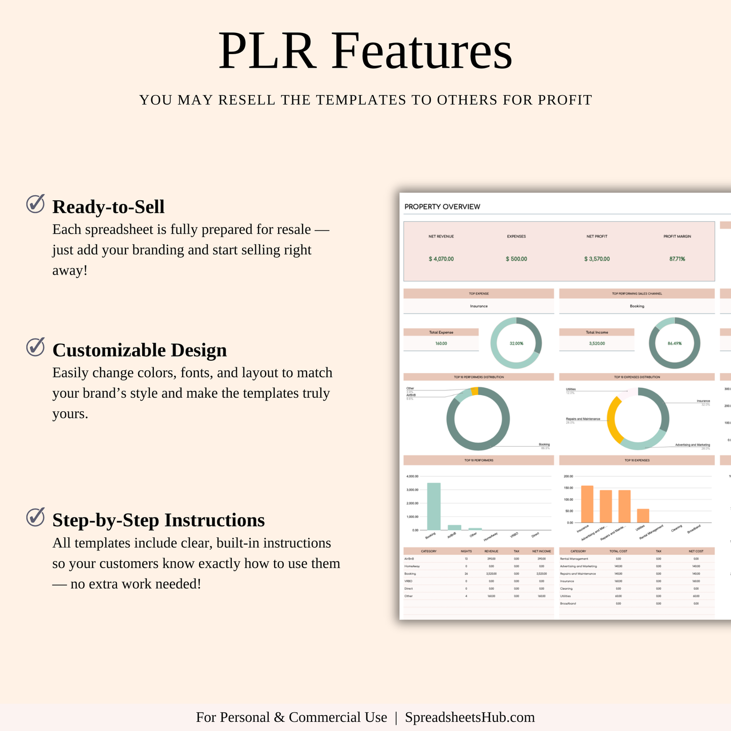 PLR - Rental Property Management Spreadsheet (Elegant Theme) Keyzai