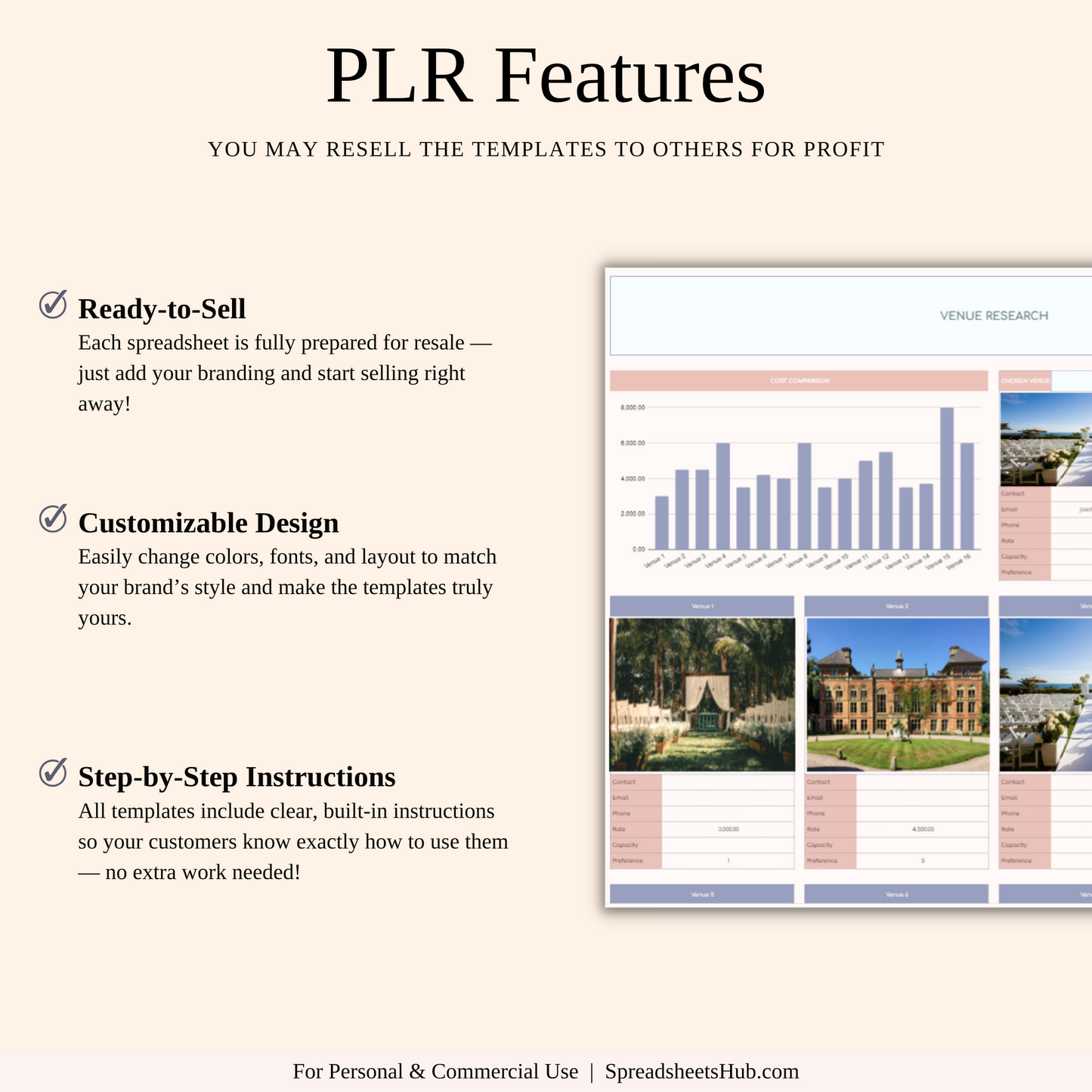 PLR - Wedding Planner Spreadsheet Template Keyzai