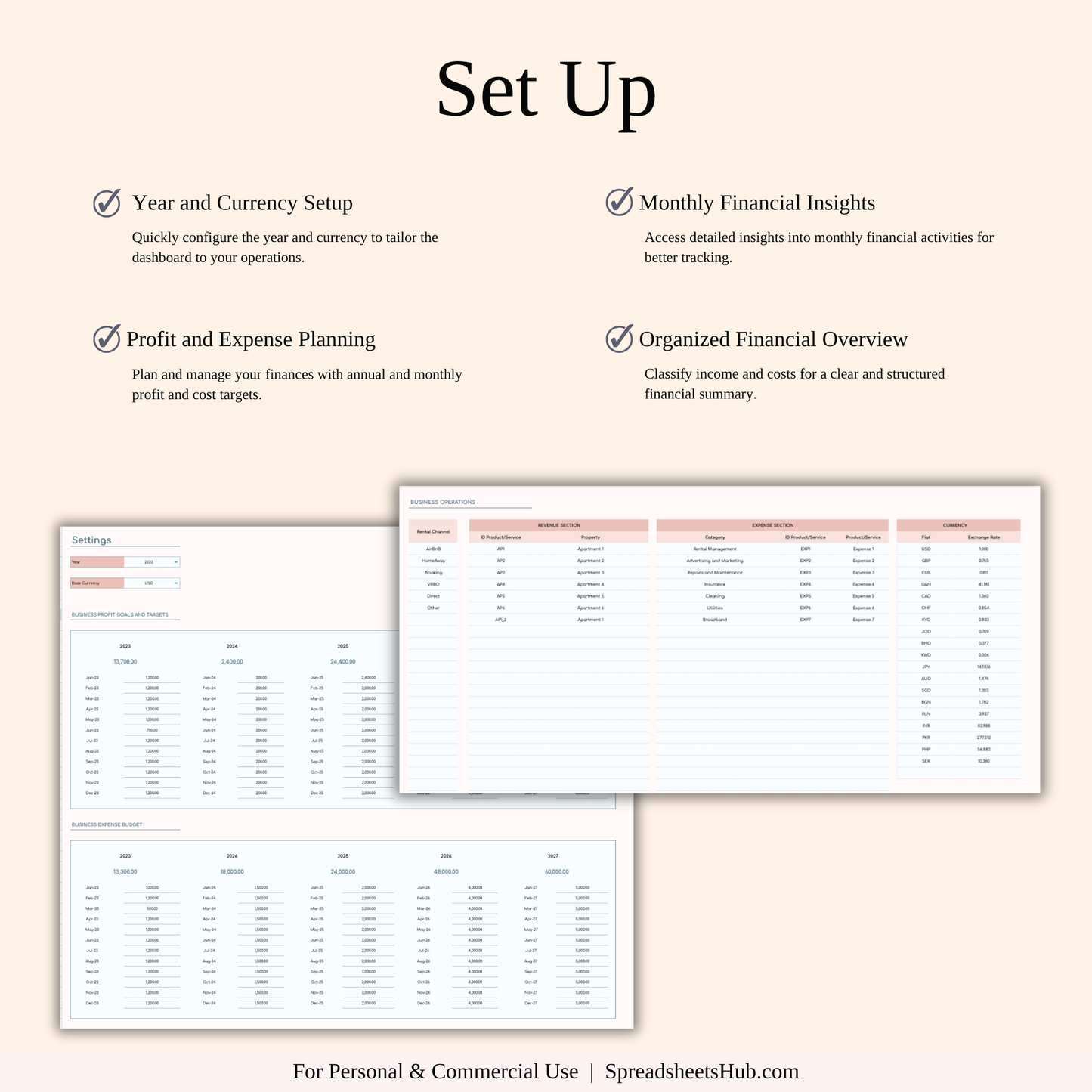PLR - Airbnb Income and Expense Spreadsheet Keyzai