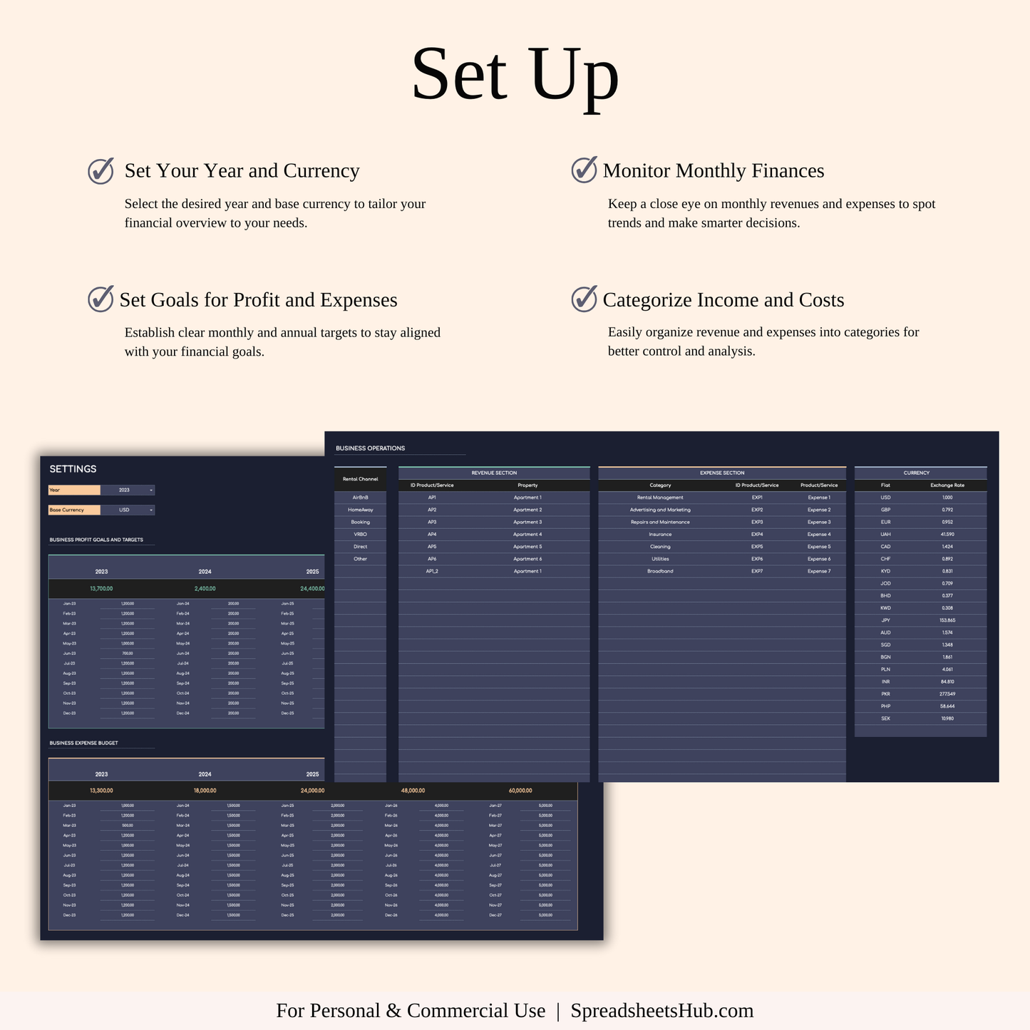 PLR - Zillow Bookkeeping Tracker (Dark Theme) Keyzai