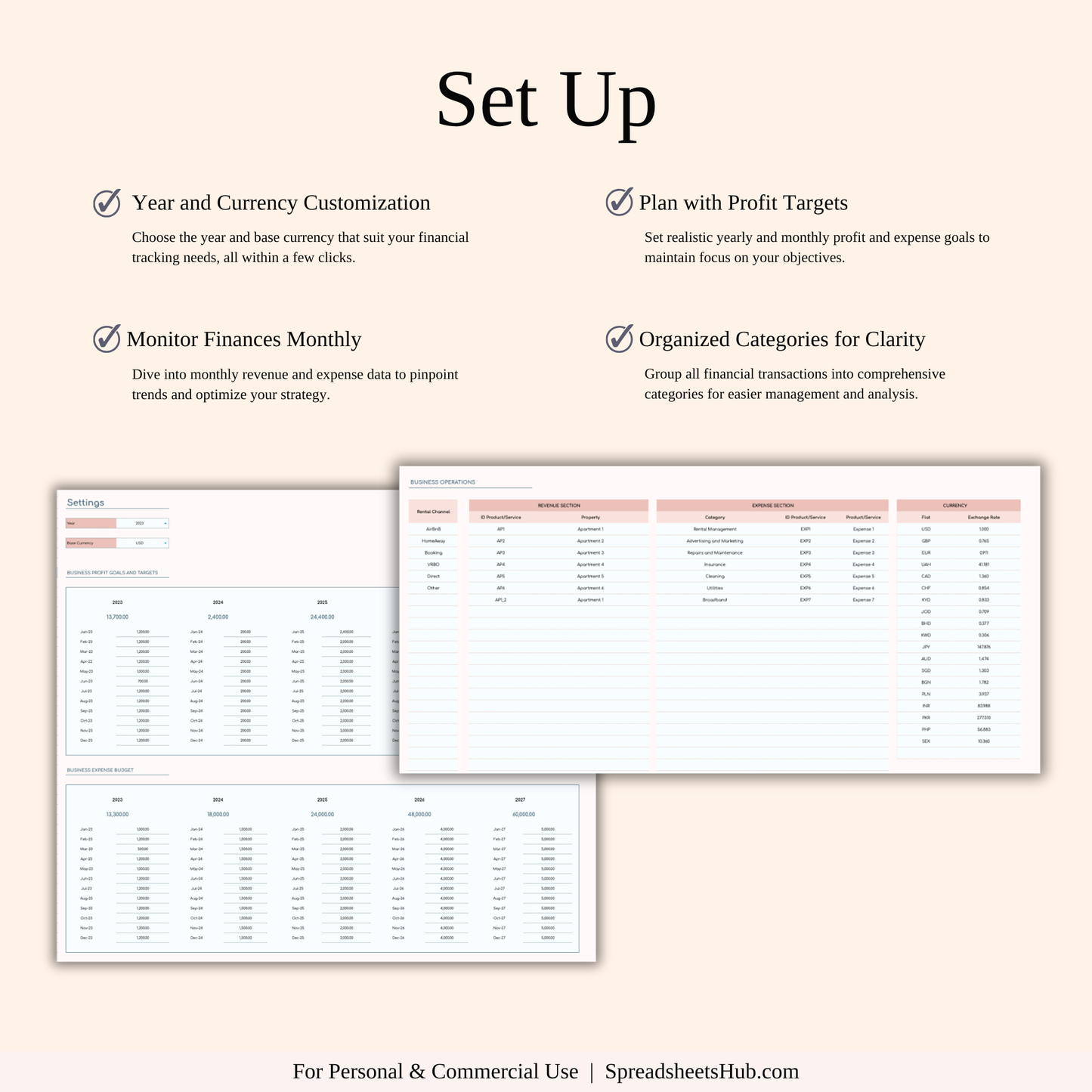 PLR - Rental Property Income & Expense Spreadsheet Keyzai