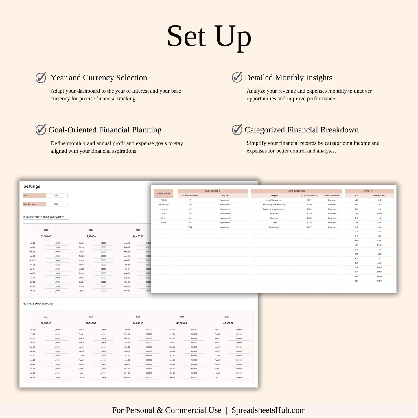 PLR - Rental Property Management Spreadsheet (Elegant Theme) Keyzai