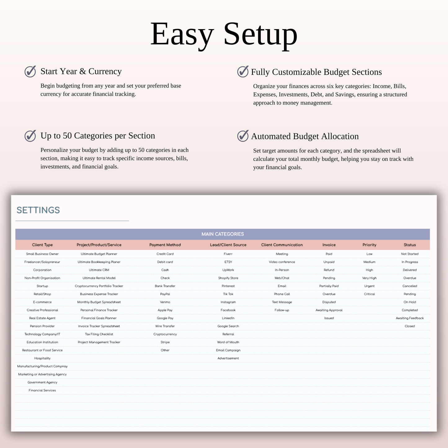 Client Tracker Spreadsheet Template in Excel and Google Sheets Keyzai
