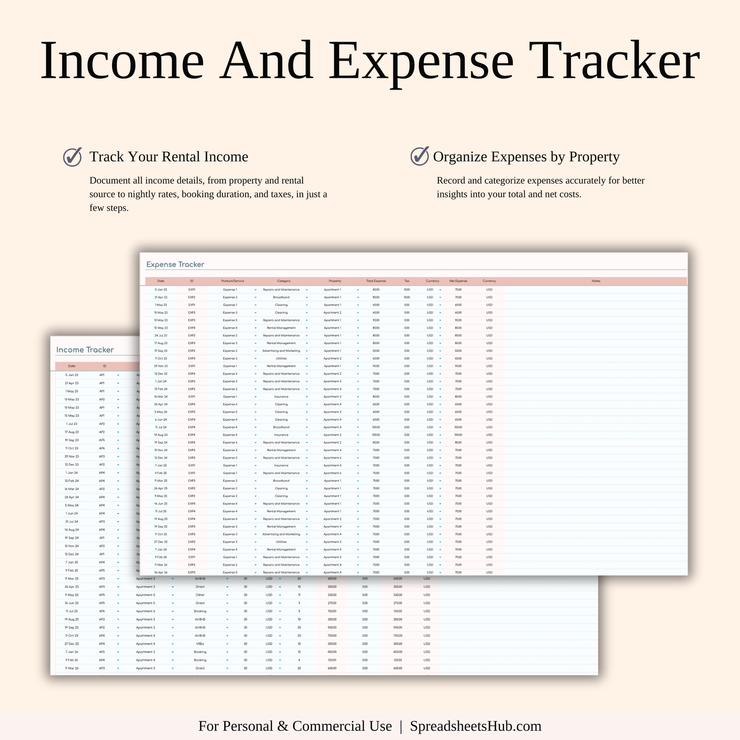 PLR - Zillow Income & Expense Spreadsheet Keyzai