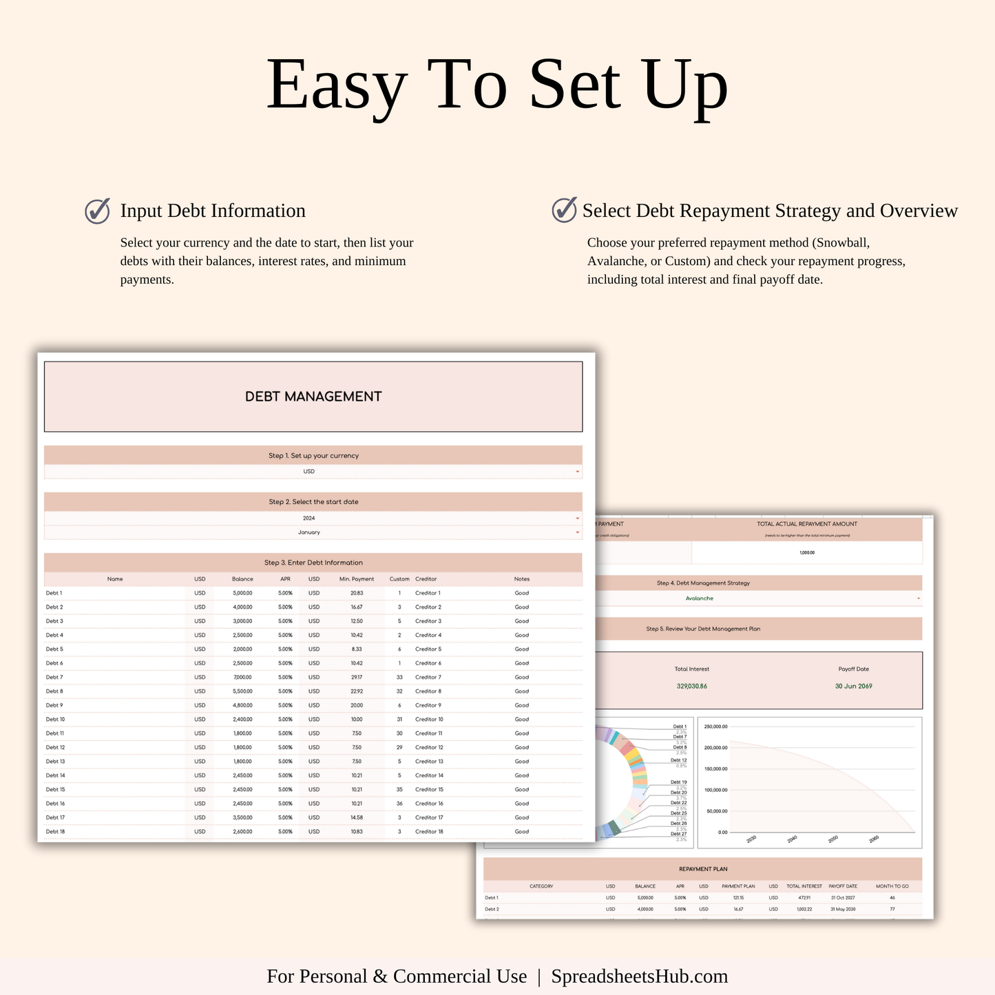 PLR - Debt Payoff Planner & Tracker (Elegant Theme) Keyzai