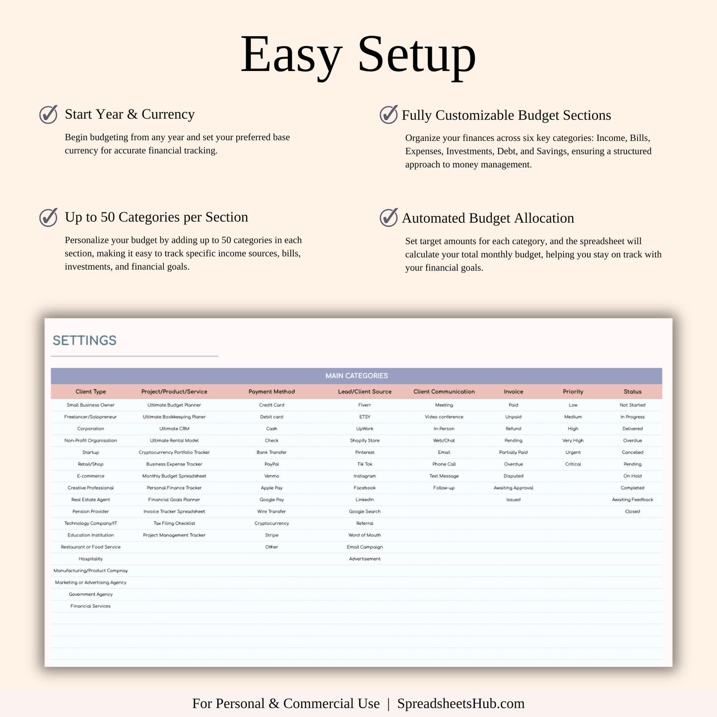 PLR - Client Tracker Spreadsheet Template Keyzai
