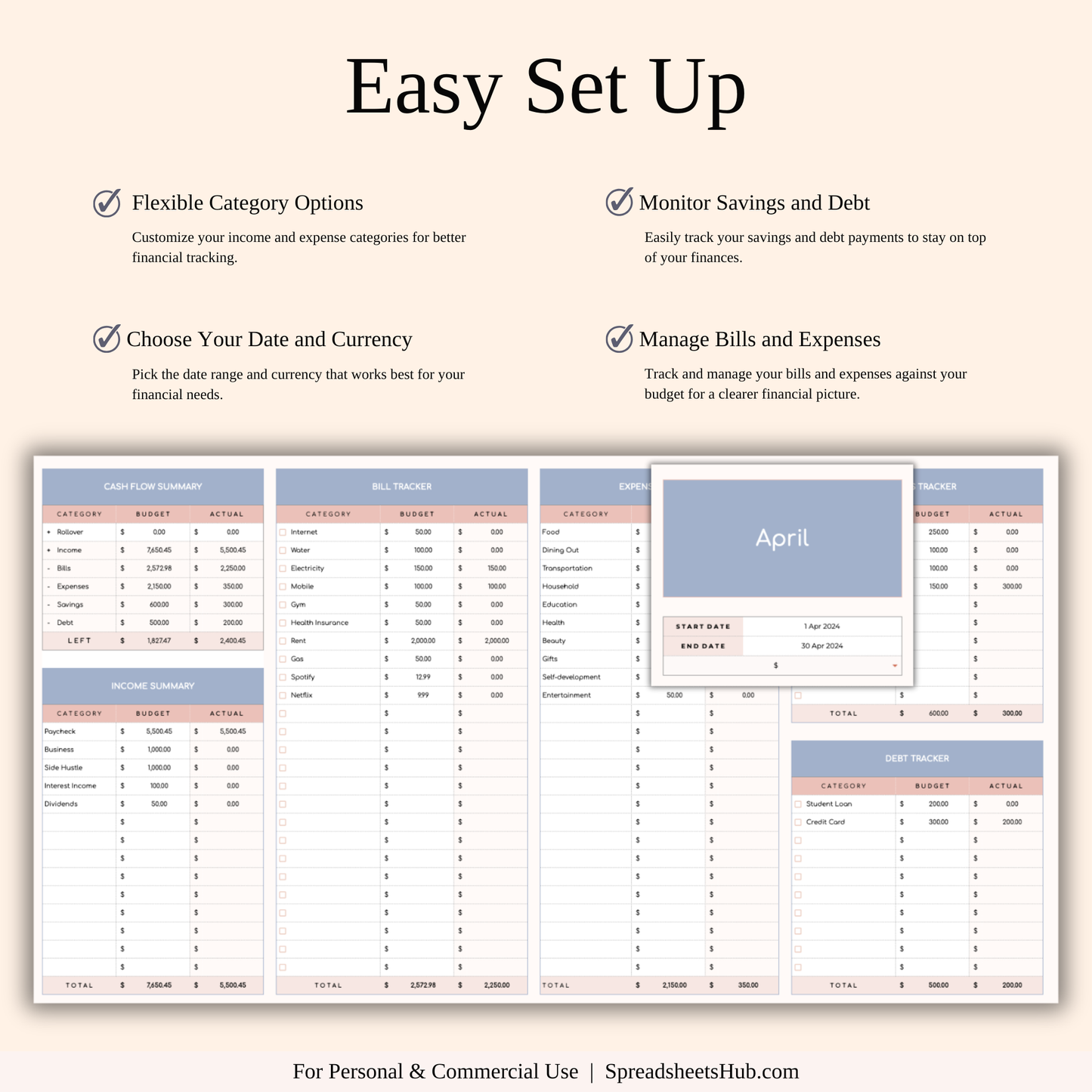 PLR - Budget Planner Template Keyzai