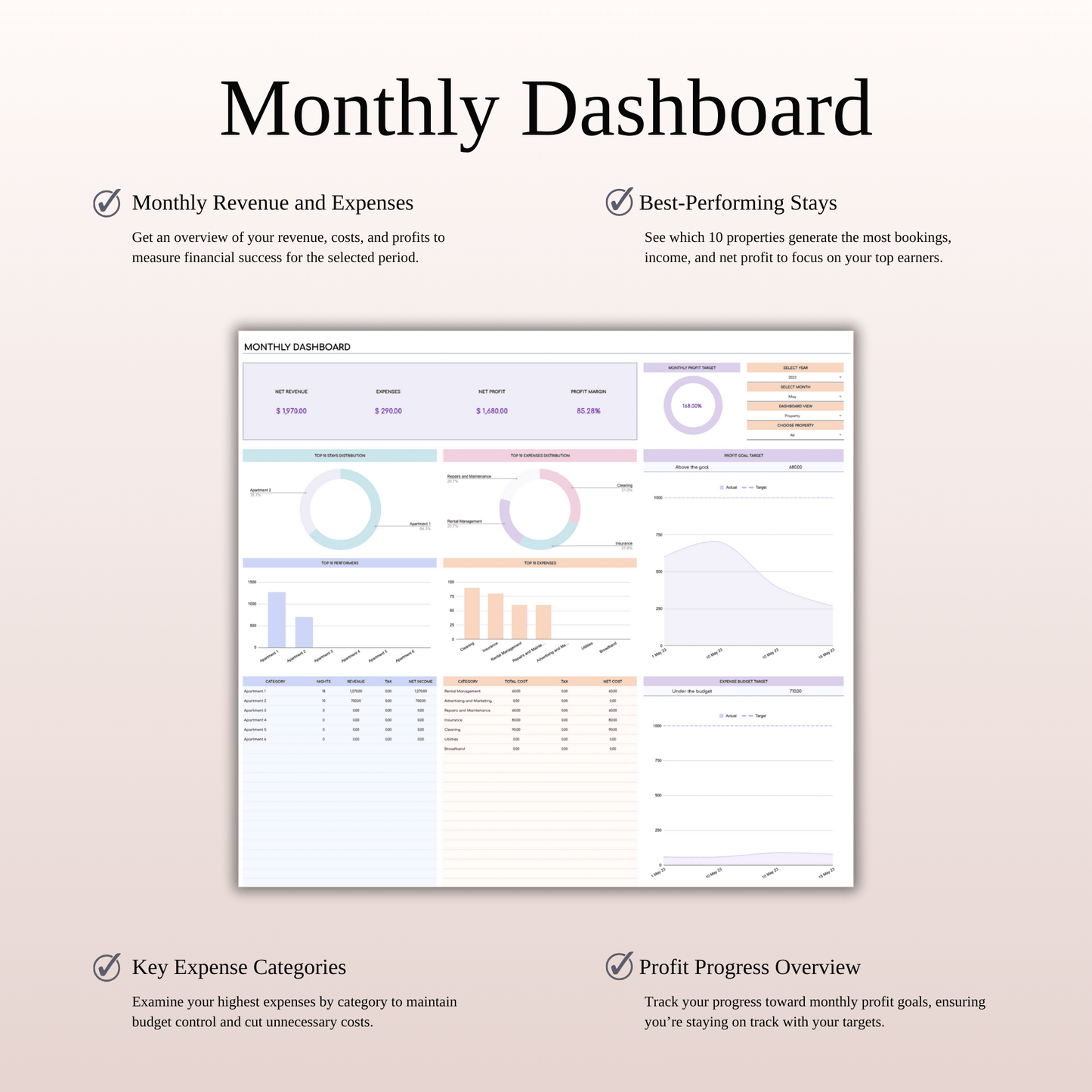 Property Management Tool for Zillow (Rainbow Theme) Keyzai