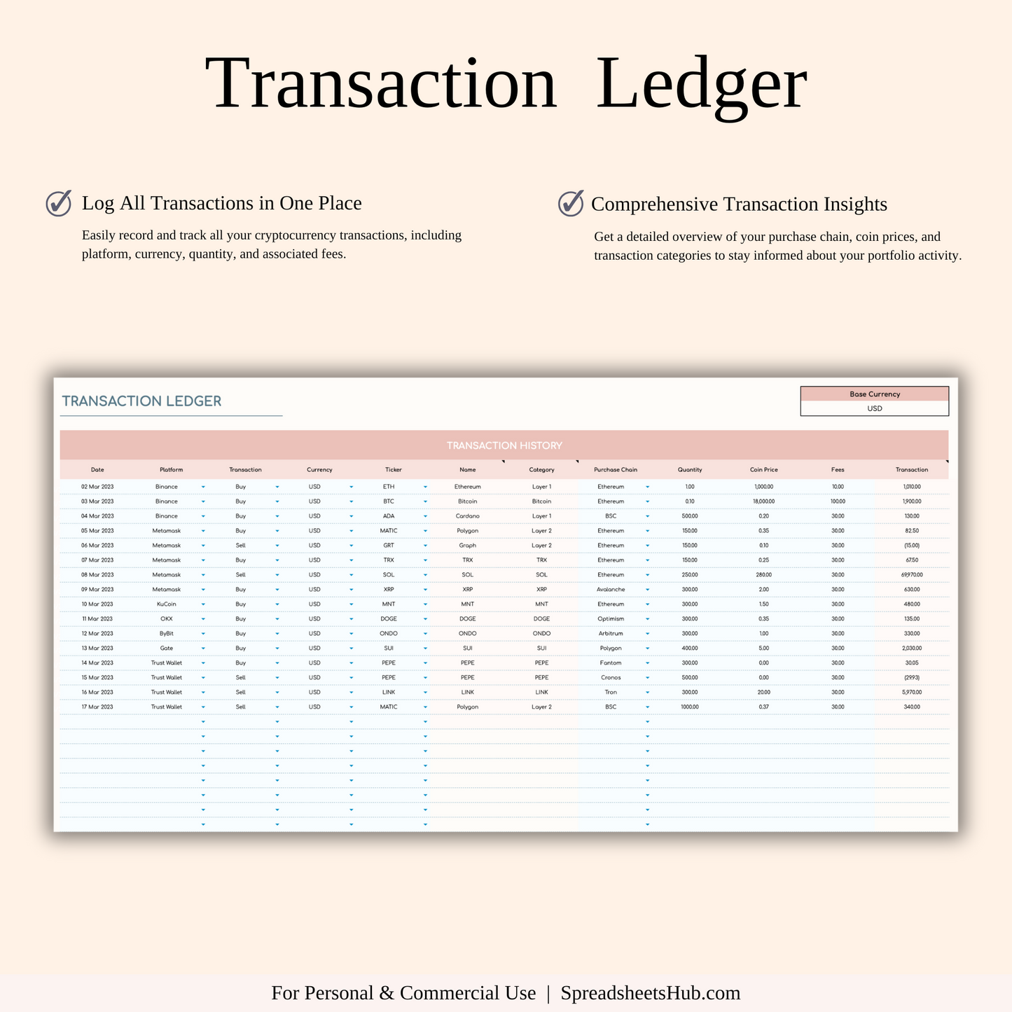 PLR - Cryptocurrency Investment Portfolio Tracker Keyzai