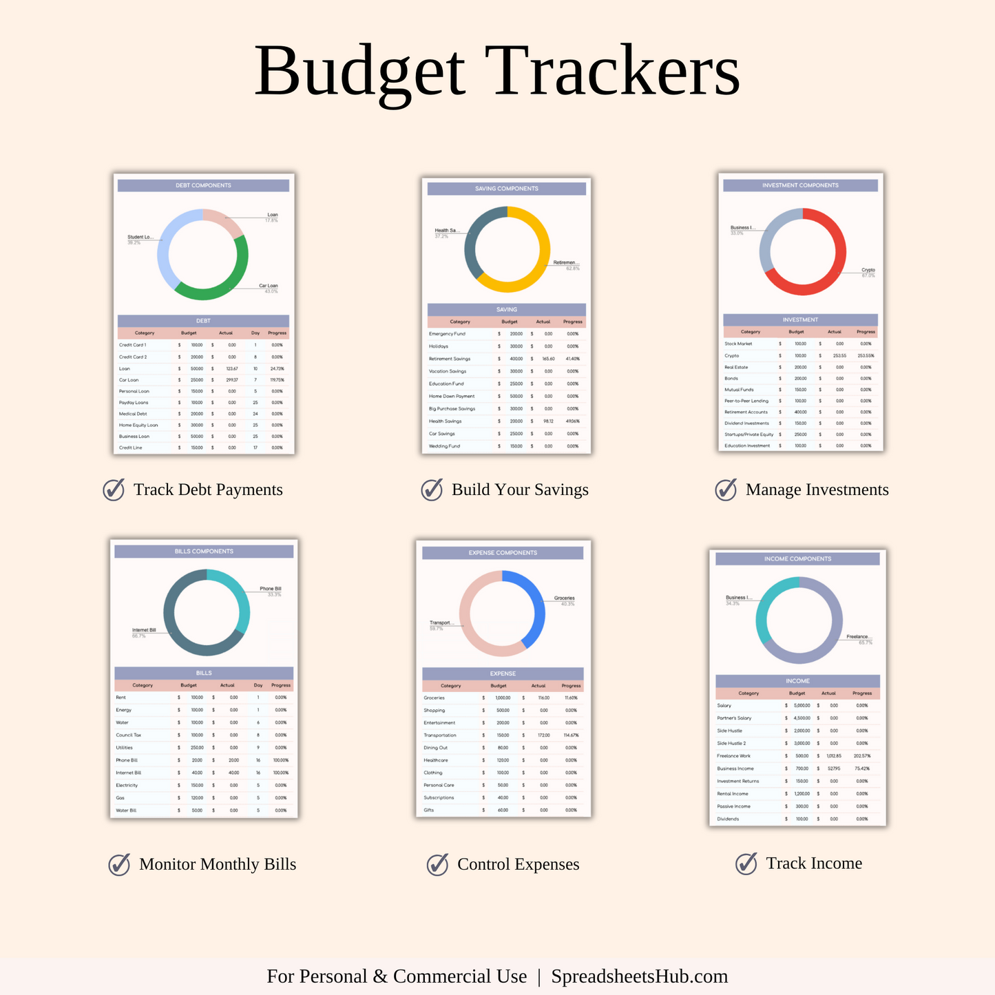 PLR - Budget by Paycheck Spreadsheet Template Keyzai