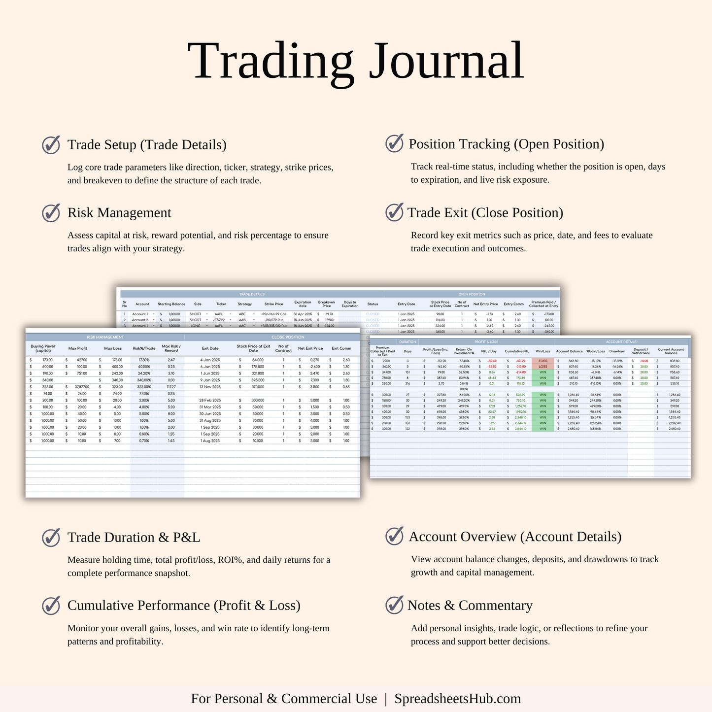 PLR - Options Trading Journal Keyzai