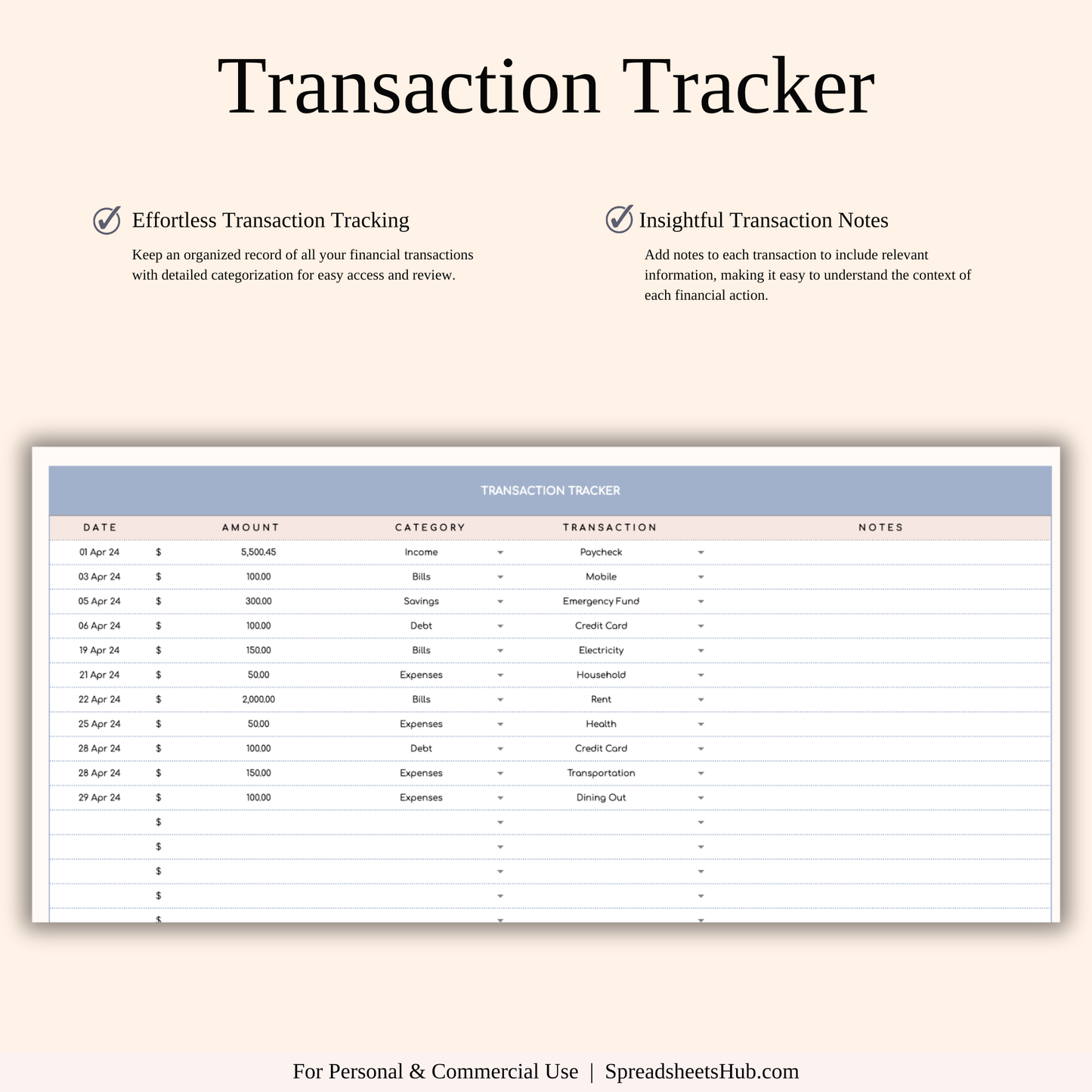 PLR - Budget Planner Template Keyzai