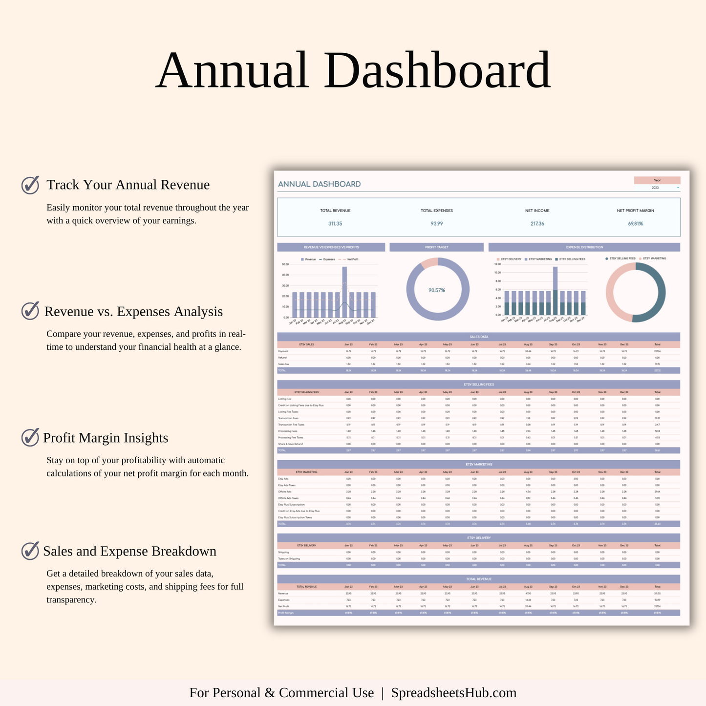 PLR - Etsy Seller Automatic Bookkeeping Keyzai