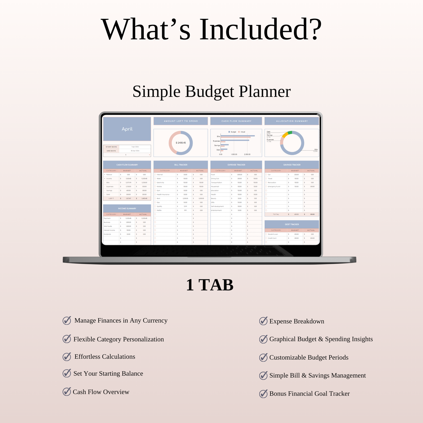 Essential Expense Control Kit Keyzai