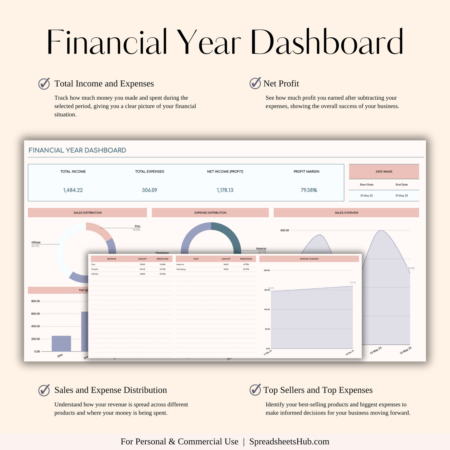 PLR - Small Business Bookkeeping Spreadsheet Keyzai
