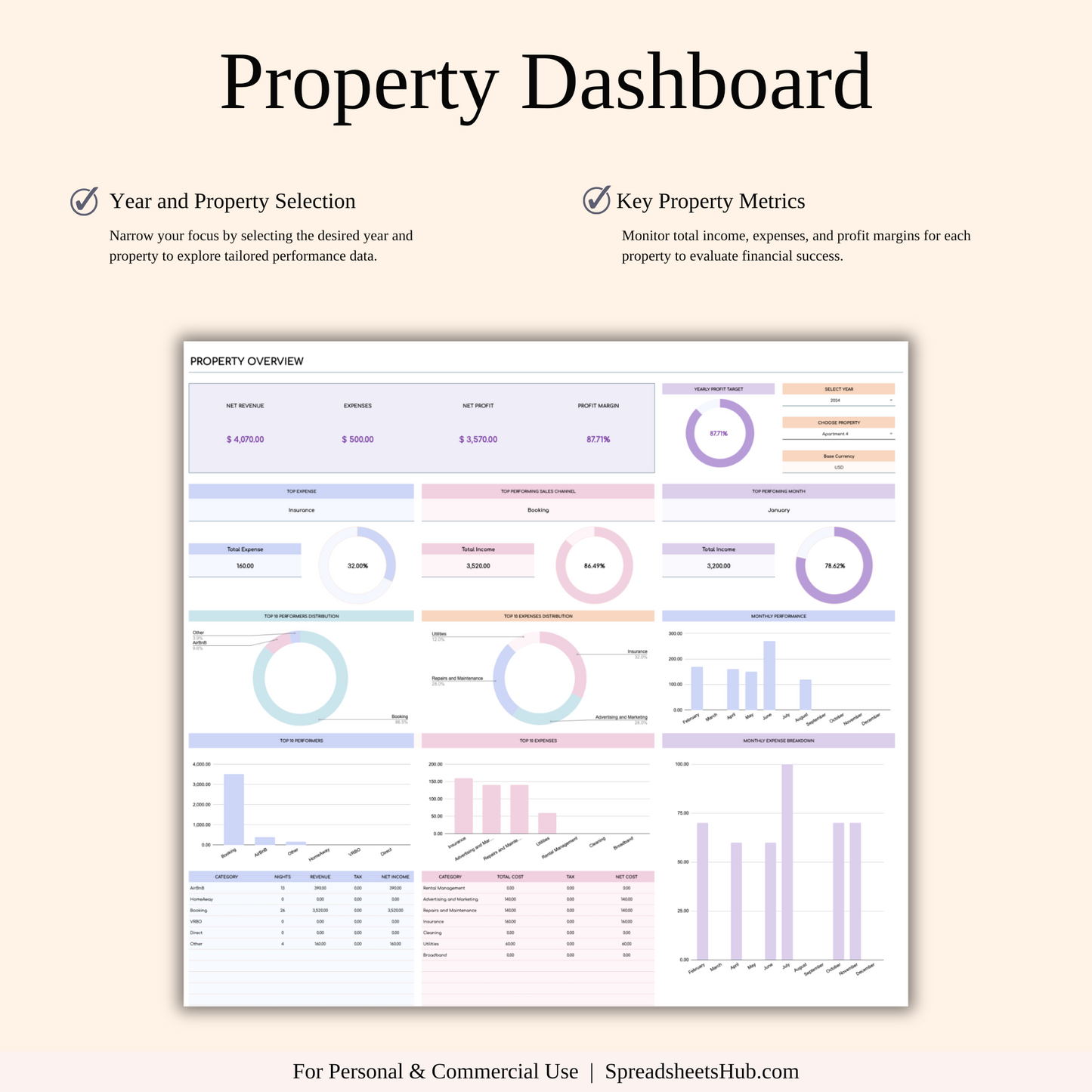 PLR - Property Management Tool for Zillow (Rainbow Theme) Keyzai