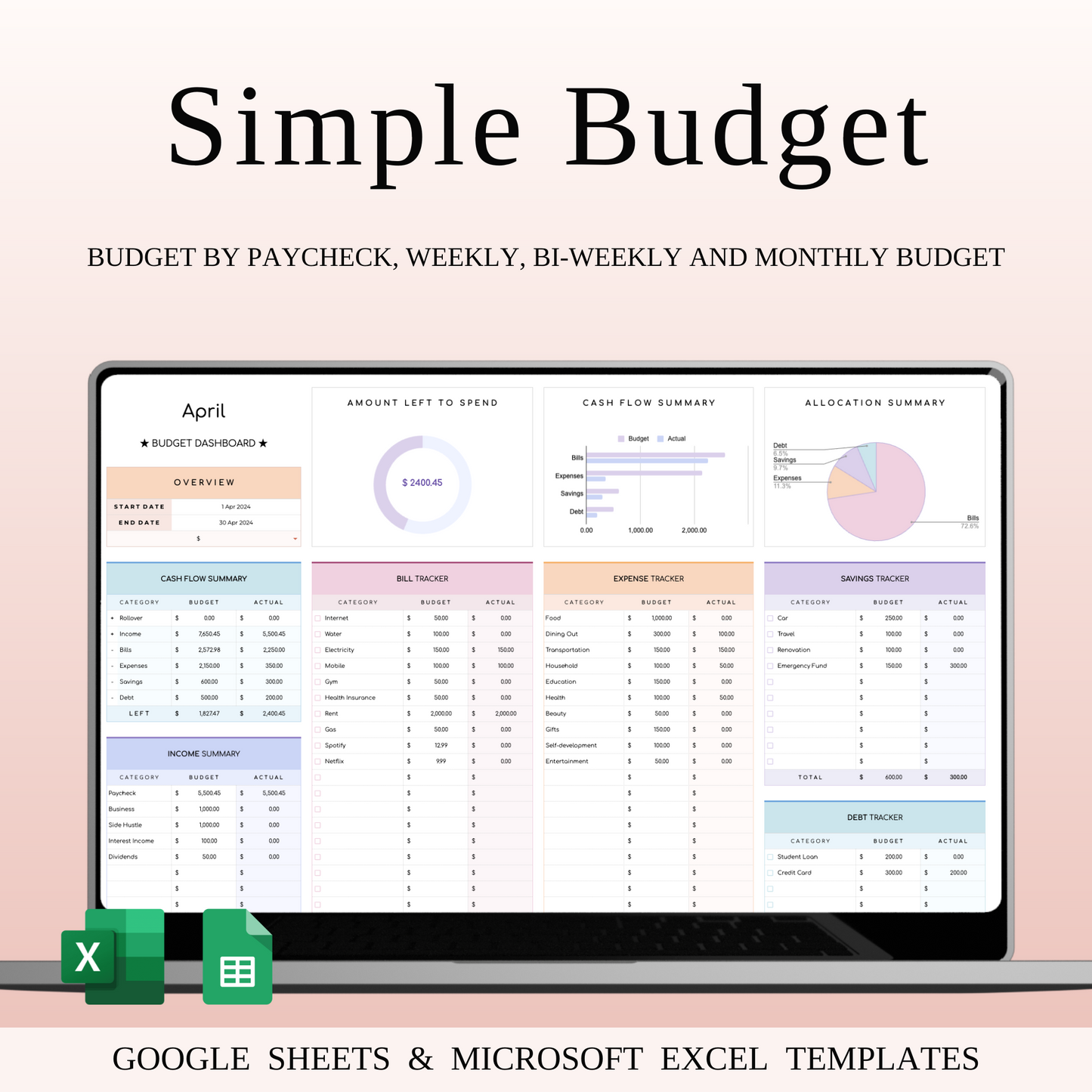 Time-Saving Spreadsheet Bundle Keyzai