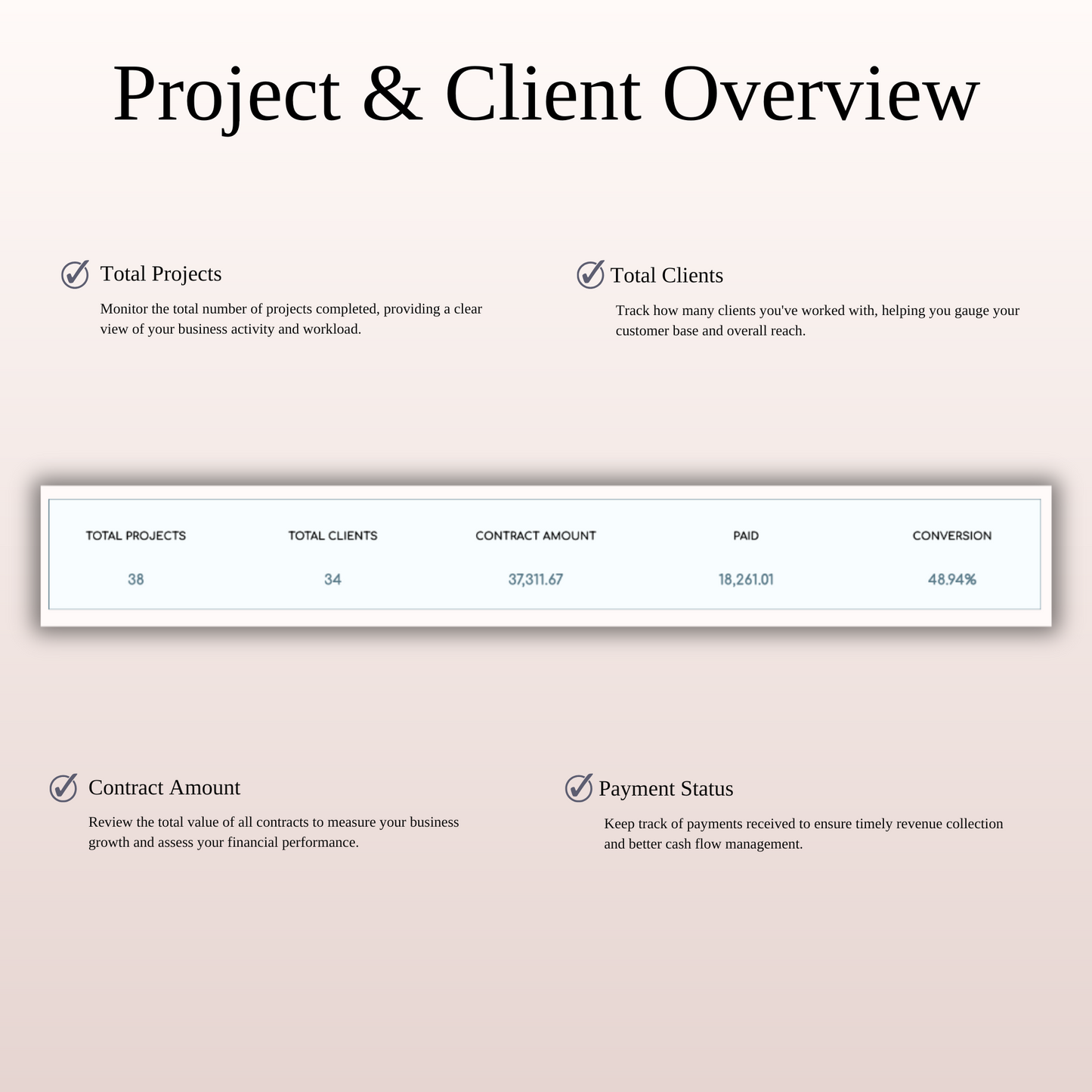 Client Tracker Spreadsheet Template in Excel and Google Sheets Keyzai