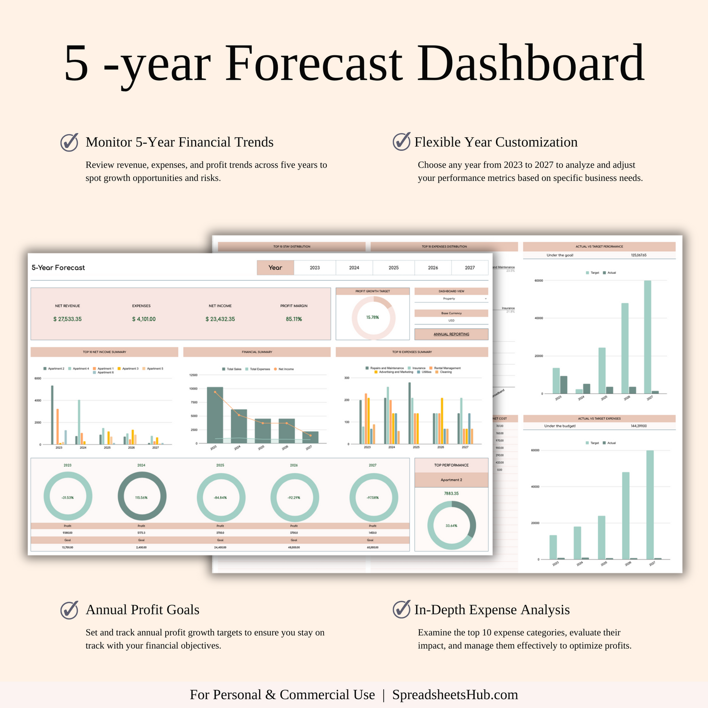 PLR - Airbnb Spreadsheet Template (Elegant Theme) Keyzai