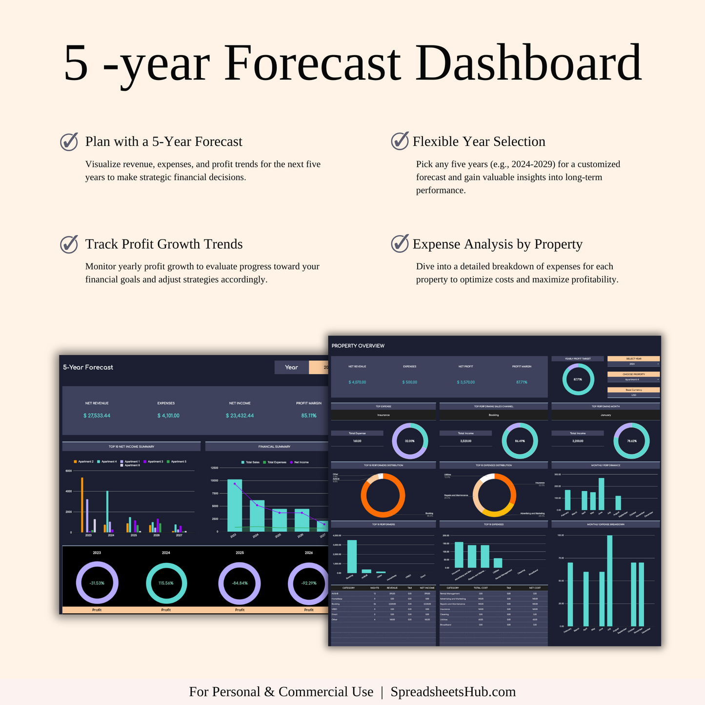 PLR - Zillow Bookkeeping Tracker (Dark Theme) Keyzai