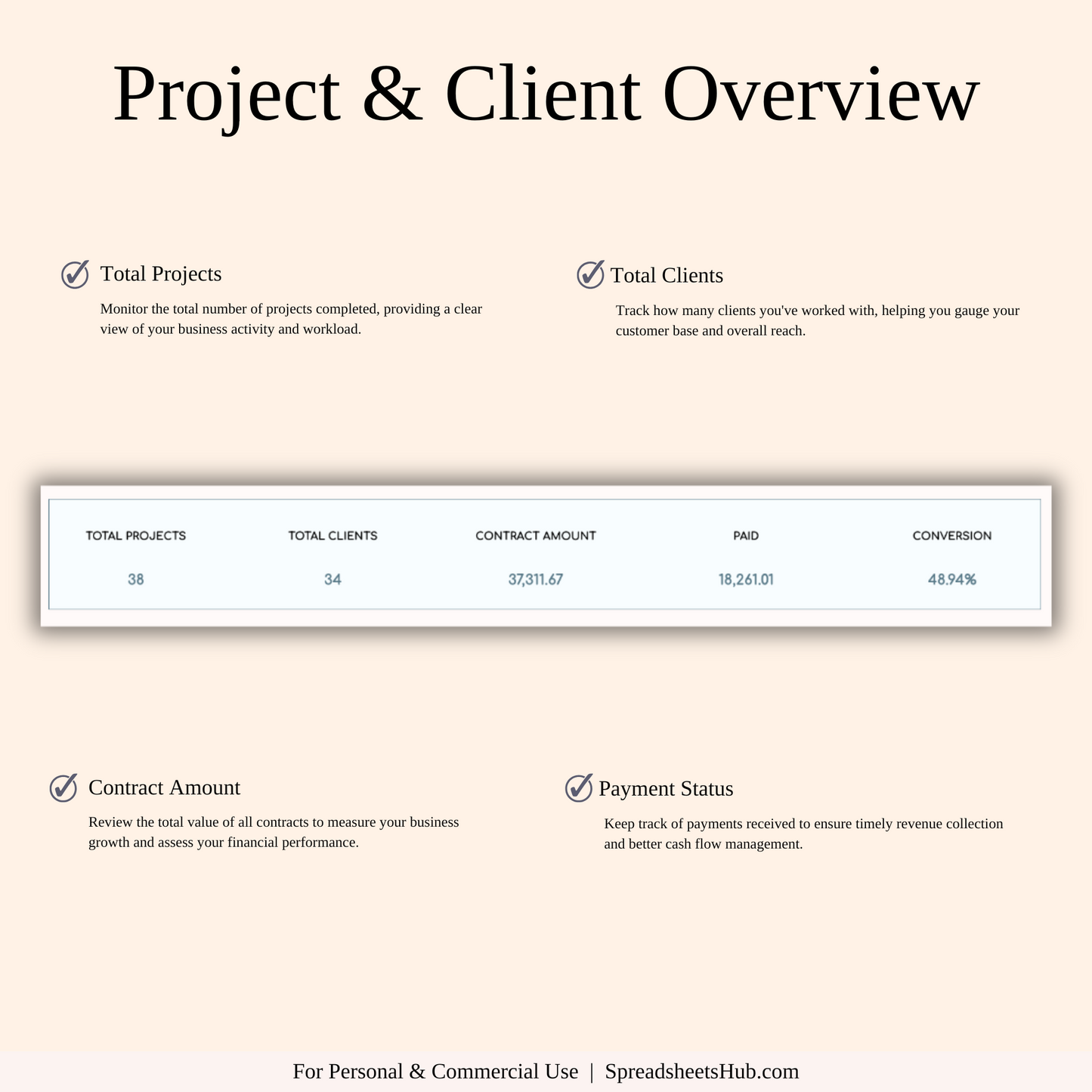 PLR - Client Tracker Spreadsheet Template Keyzai