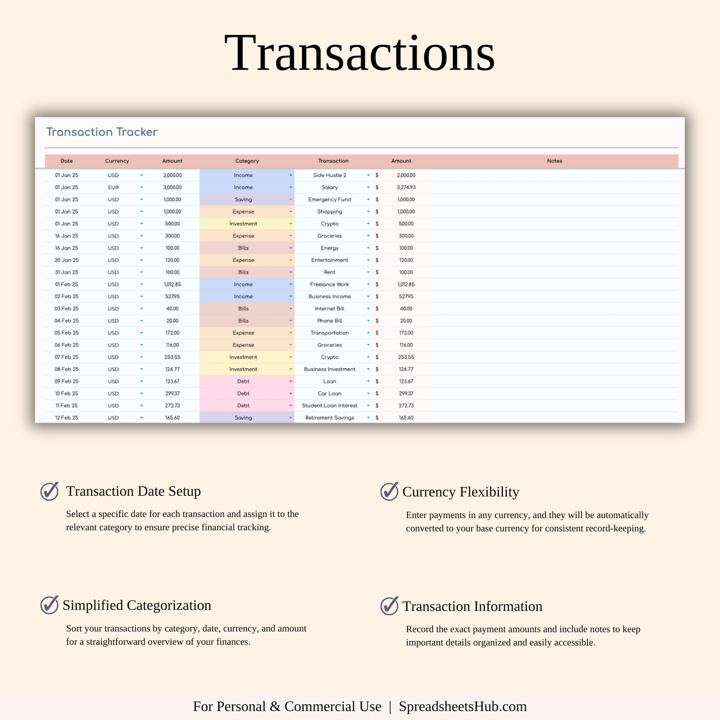 PLR - Ultimate Paycheck Budget Spreadsheet Keyzai