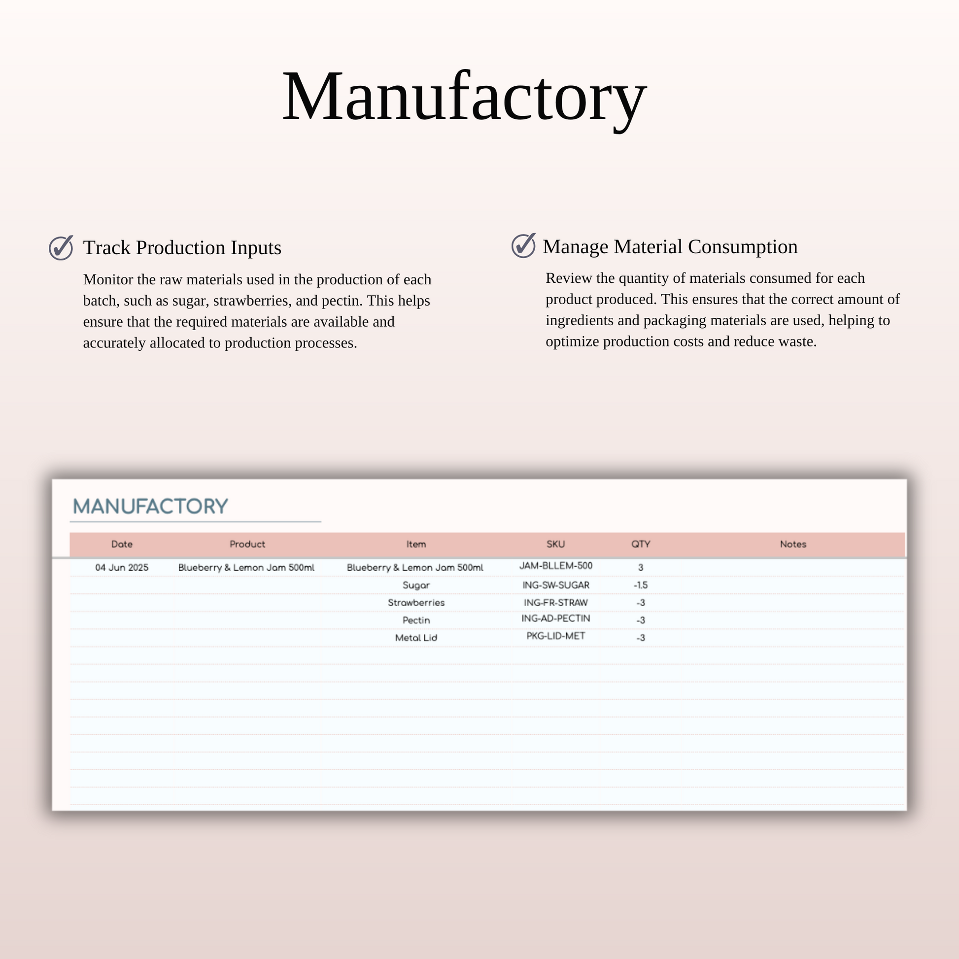 Inventory Tracker Spreadsheet Template for Google Sheets & Excel Keyzai