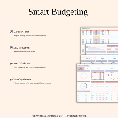 PLR - Ultimate Monthly Budget Spreadsheet Keyzai