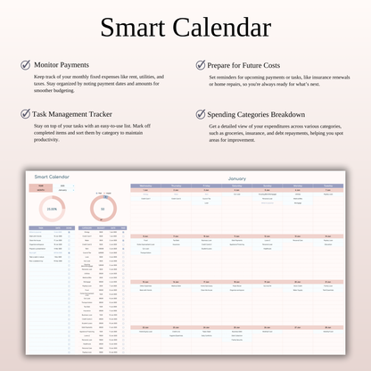 Annual 50/30/15/5 Budget Spreadsheet Template in Excel & Google Sheets Keyzai