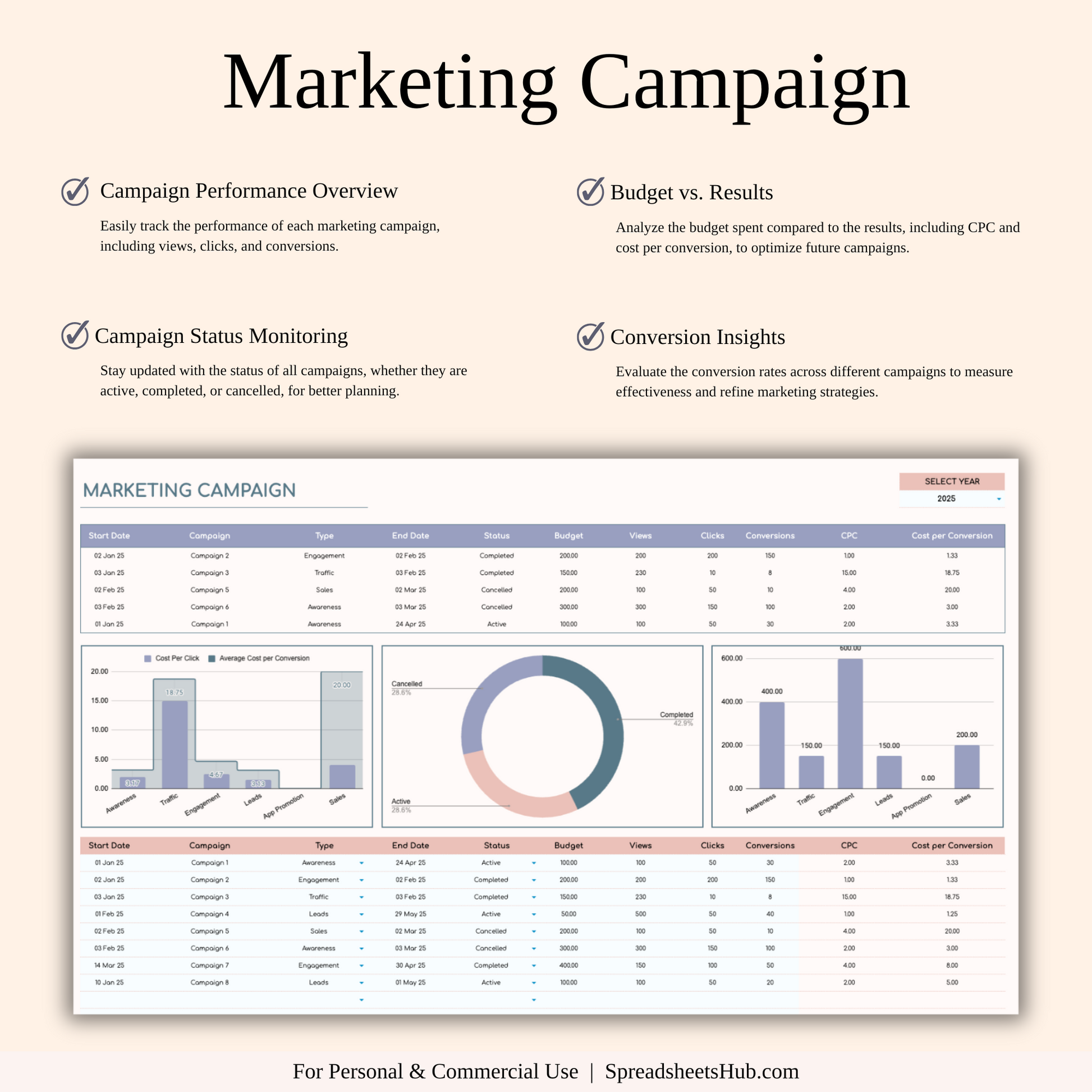 PLR - CRM Template for Excel and Google Sheets Keyzai