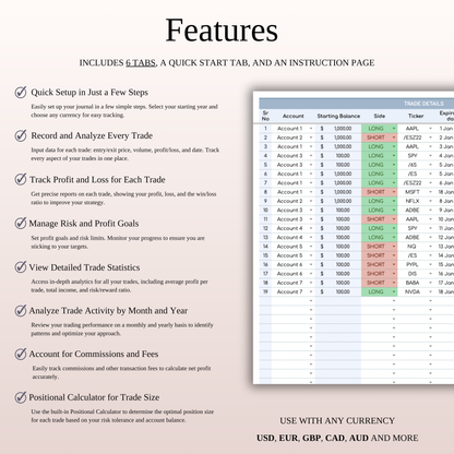 Futures & Options Trading Bundle – Google Sheets & Excel Keyzai