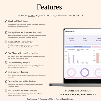 PLR - Property Management Tool for Zillow (Rainbow Theme) Keyzai