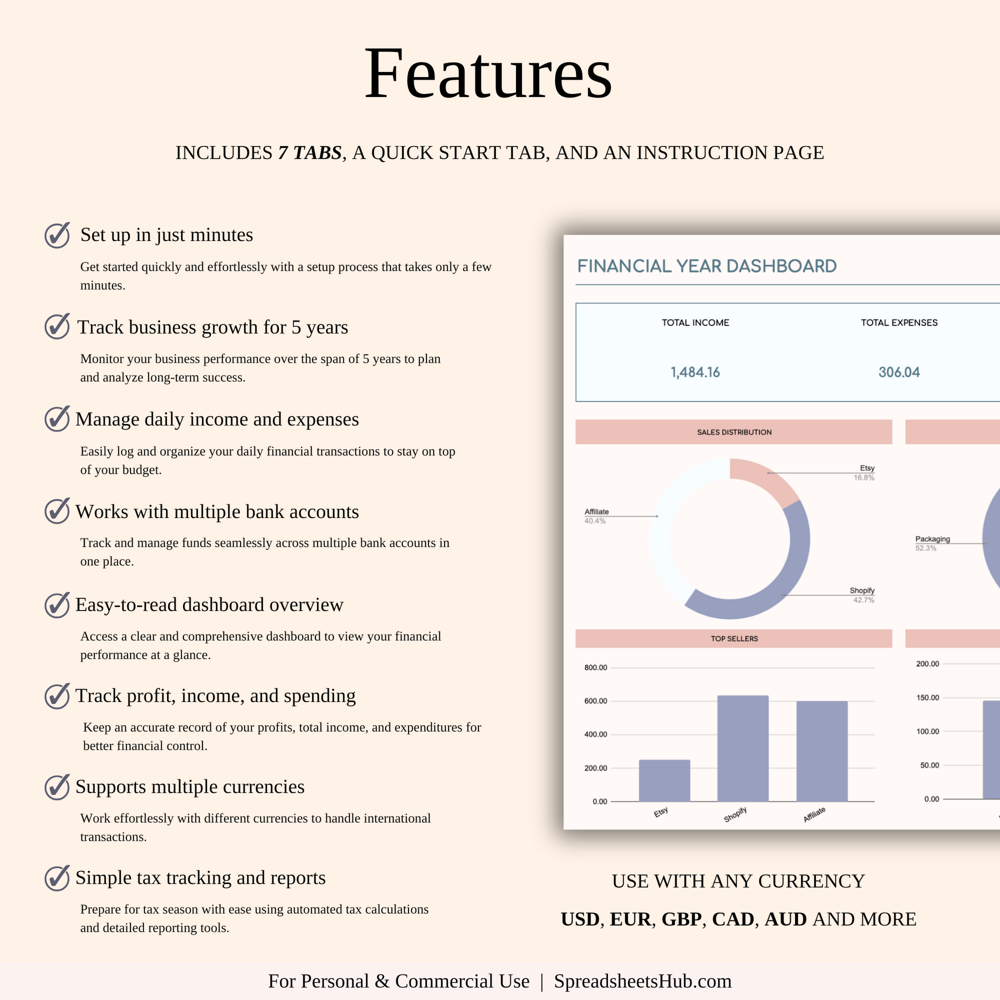 PLR - Small Business Bookkeeping Spreadsheet Keyzai