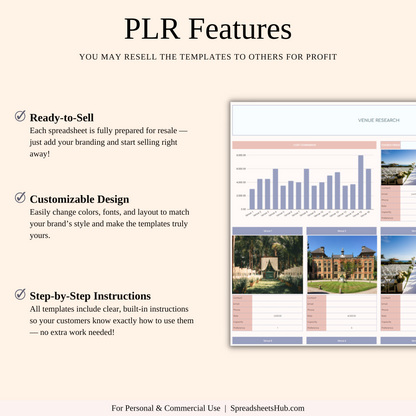 PLR - Wedding Planner Spreadsheet Template Keyzai