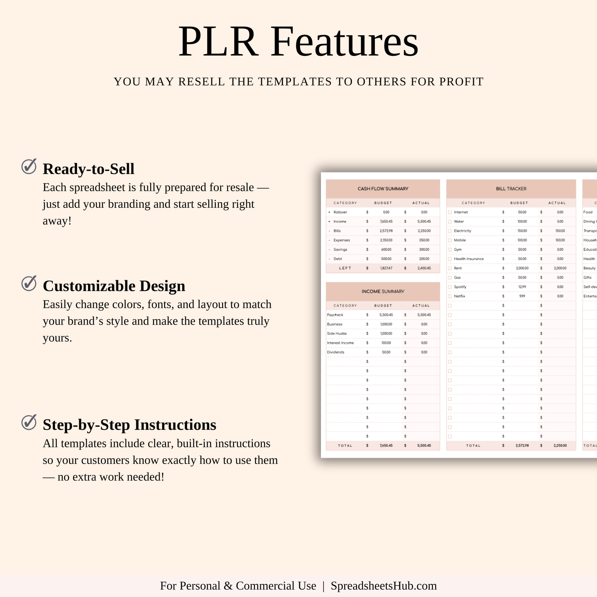 PLR - Easy Budget Planner (Elegant Theme) Keyzai
