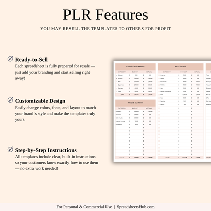 PLR - Easy Budget Planner (Elegant Theme) Keyzai