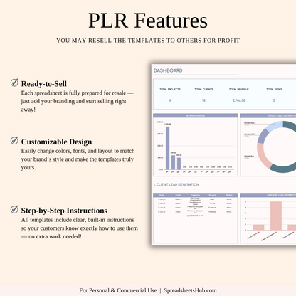 PLR - CRM Template for Excel and Google Sheets Keyzai