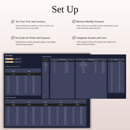 Zillow Bookkeeping Tracker | Excel & Google Sheets Template (Dark Theme) Keyzai