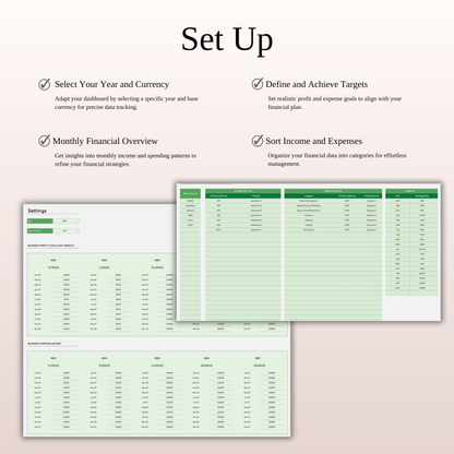 Zillow Property Management | Income & Expense Tracker (Green Theme) Keyzai