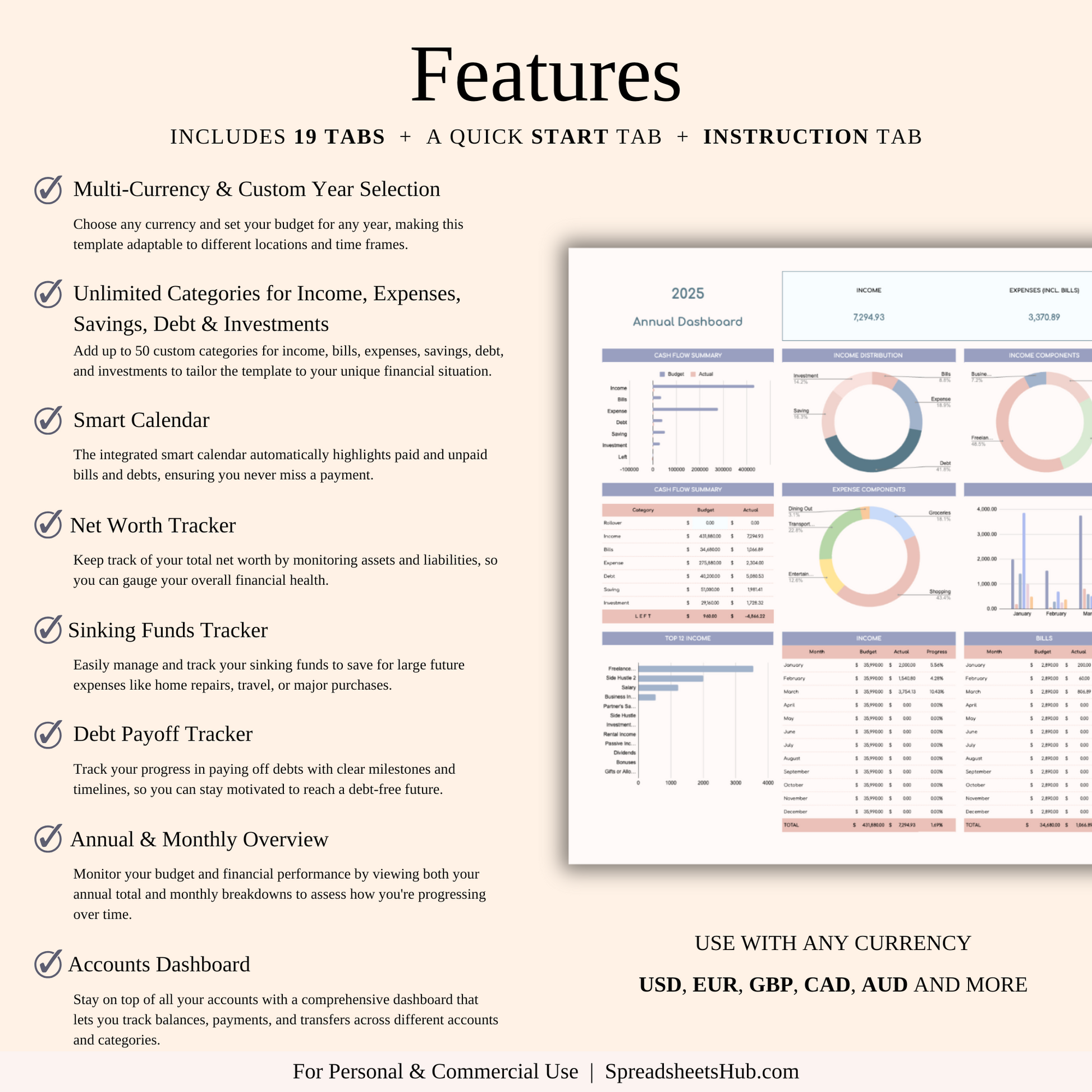 PLR - Annual Paycheck Budget Keyzai