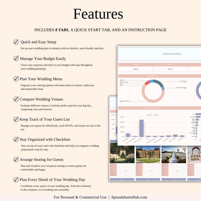 PLR - Wedding Planner Spreadsheet Template Keyzai