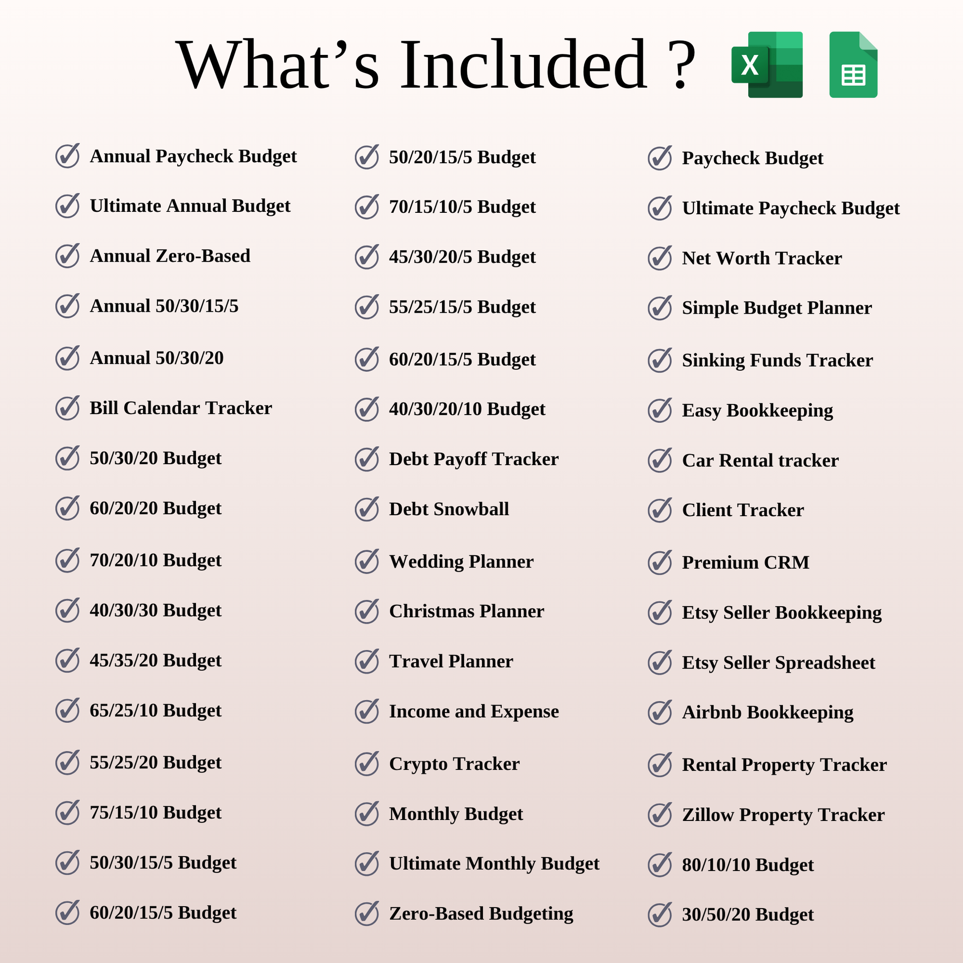 All-in-One Budgeting & Finance Bundle Keyzai