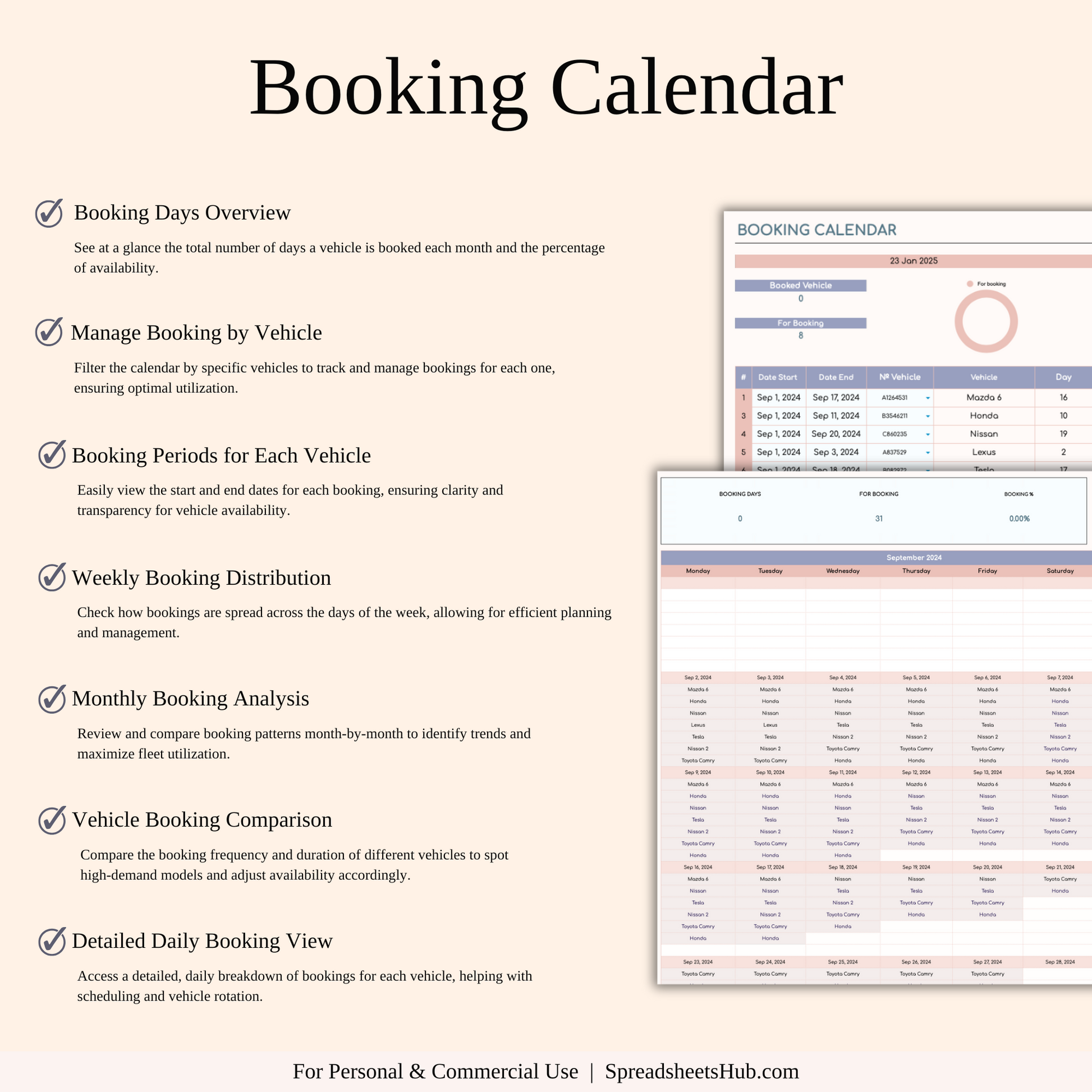 PLR - Car Rental Management & Booking Tracker Keyzai