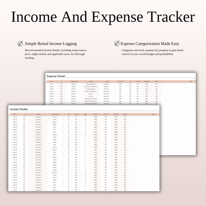 Rental Property Management Spreadsheet Template (Elegant Theme) Keyzai