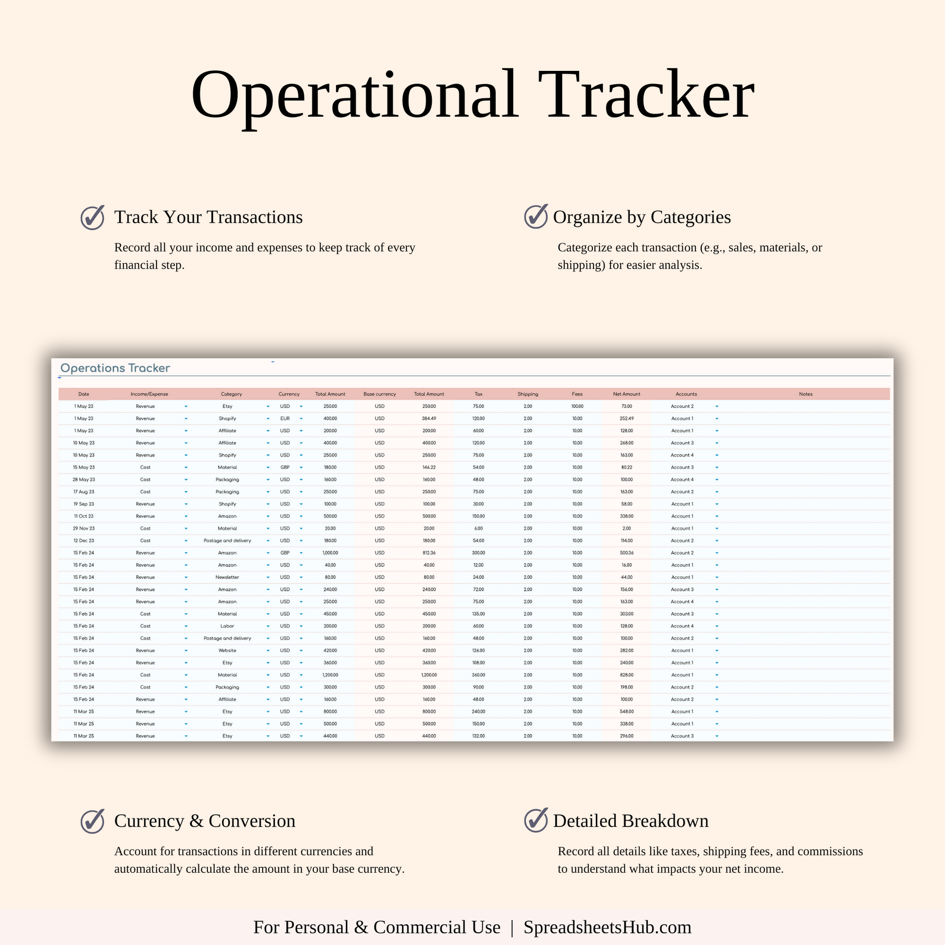 PLR - Small Business Bookkeeping Spreadsheet Keyzai