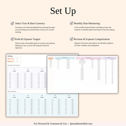 PLR - Airbnb Property Management Tracker (Rainbow Theme) Keyzai